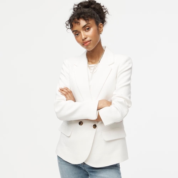 J.Crew Cotton-blend Textured Blazer - Picture 1 of 7